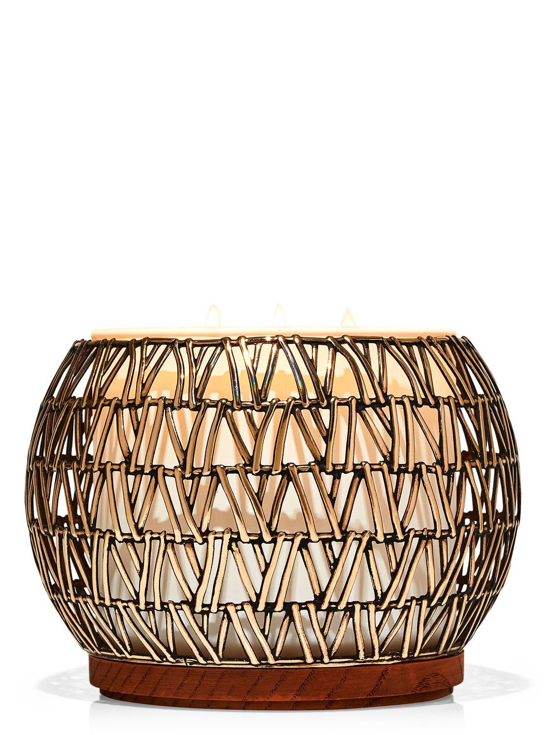 Buy Basketweave Bowl 3-Wick Candle Holder online in Dubai, Abu dhabi ...